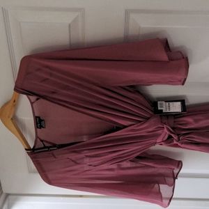 Dusty Rose Wrap Dress Formal Size XS